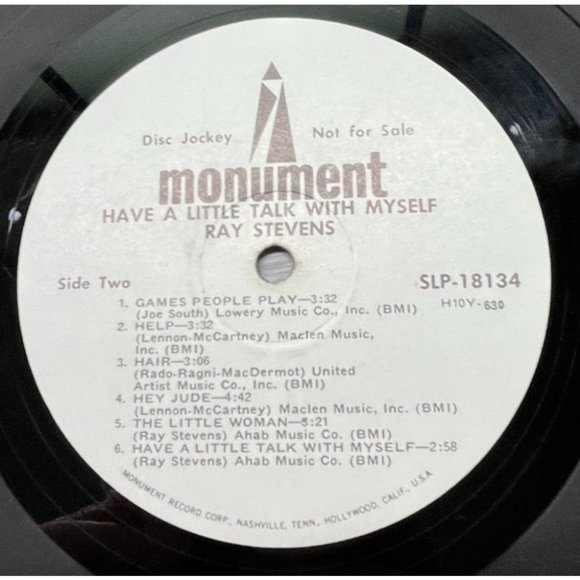 Ray Stevens Have a Little Talk with Myself Vinyl LP Promo 1969 Monument 18134 - Picture 2 of 6